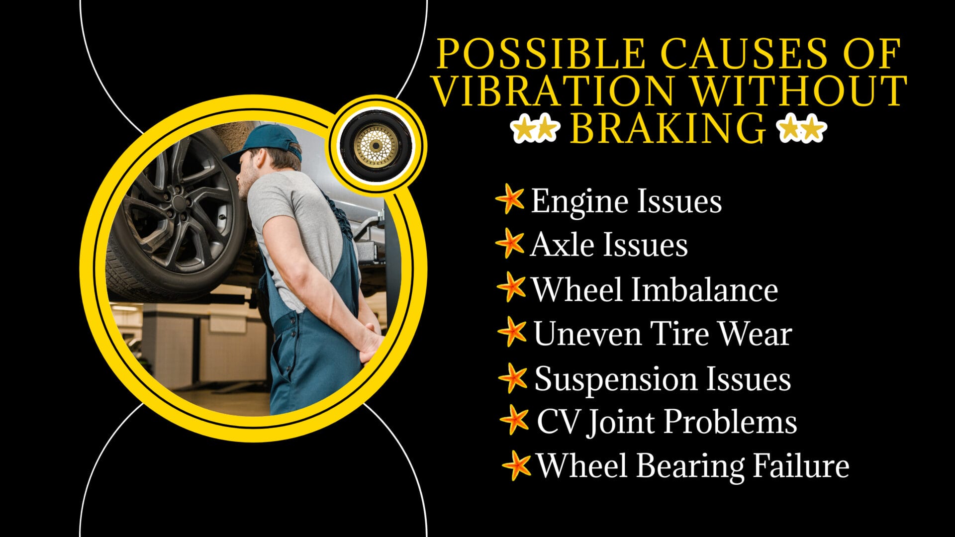 POSSIBLE CAUSES OF VIBRATION WITHOUT BRAKING