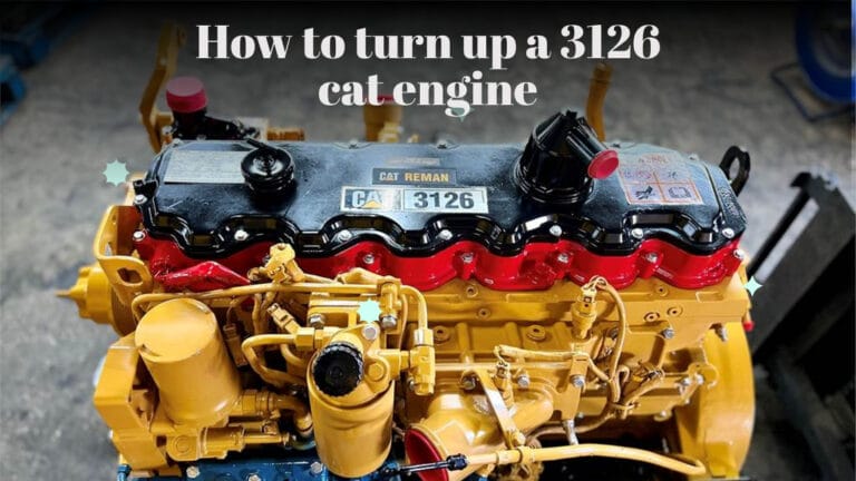 How to turn up a 3126 cat engine