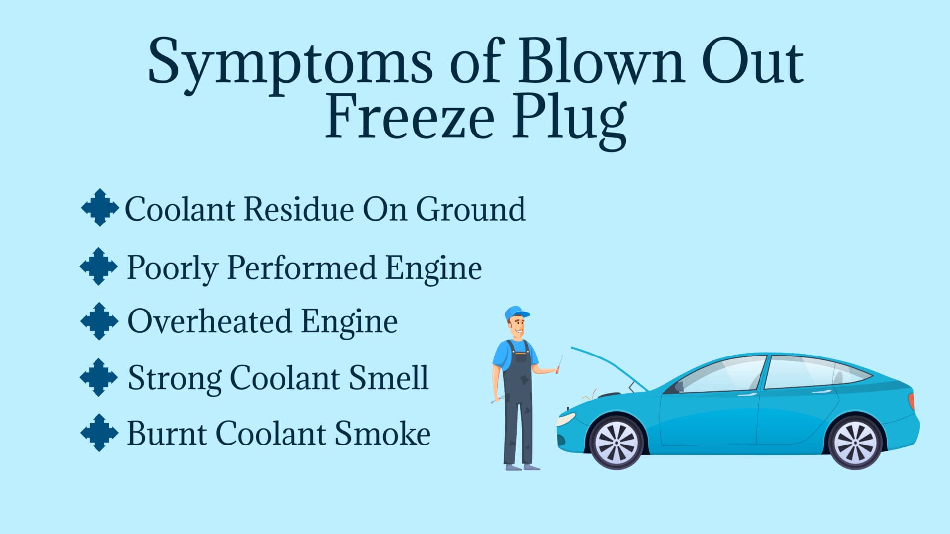 Symptoms of Blown Out Freeze Plug