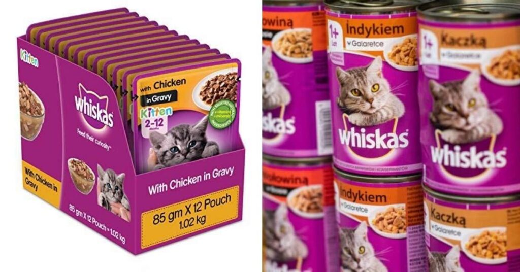 Top 5 Cat food-Whiskas cat food products for kittens and canned food for adult cats